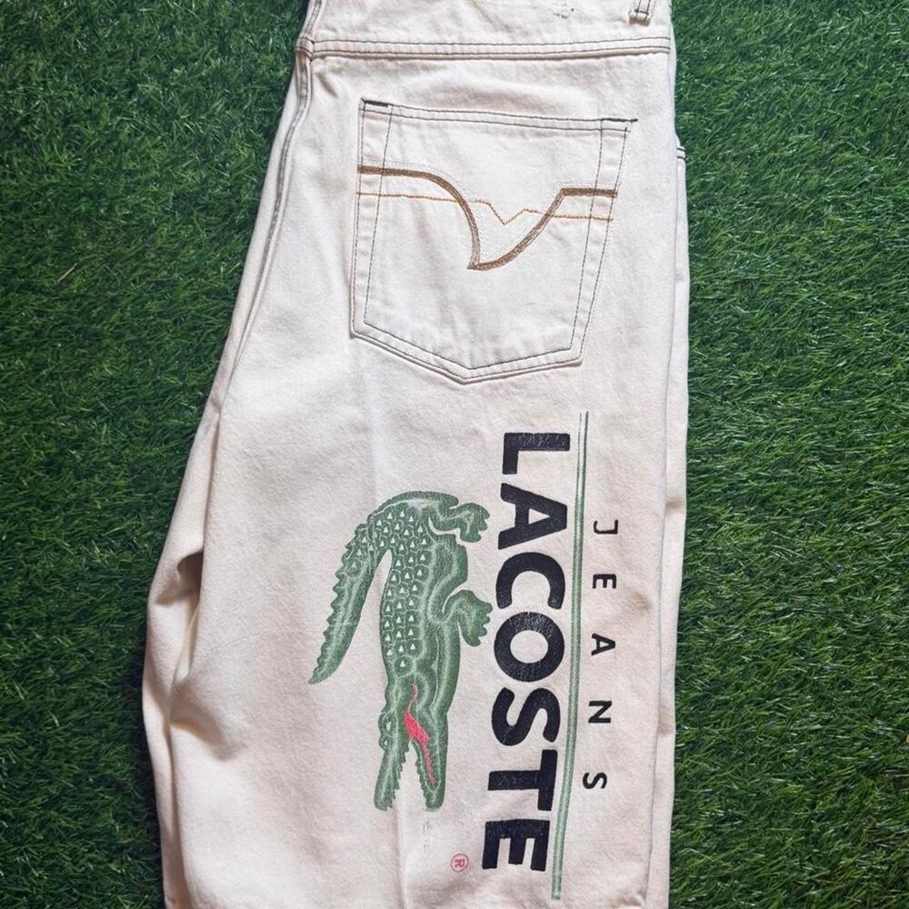 Lacoste Men's Cream and White Shorts